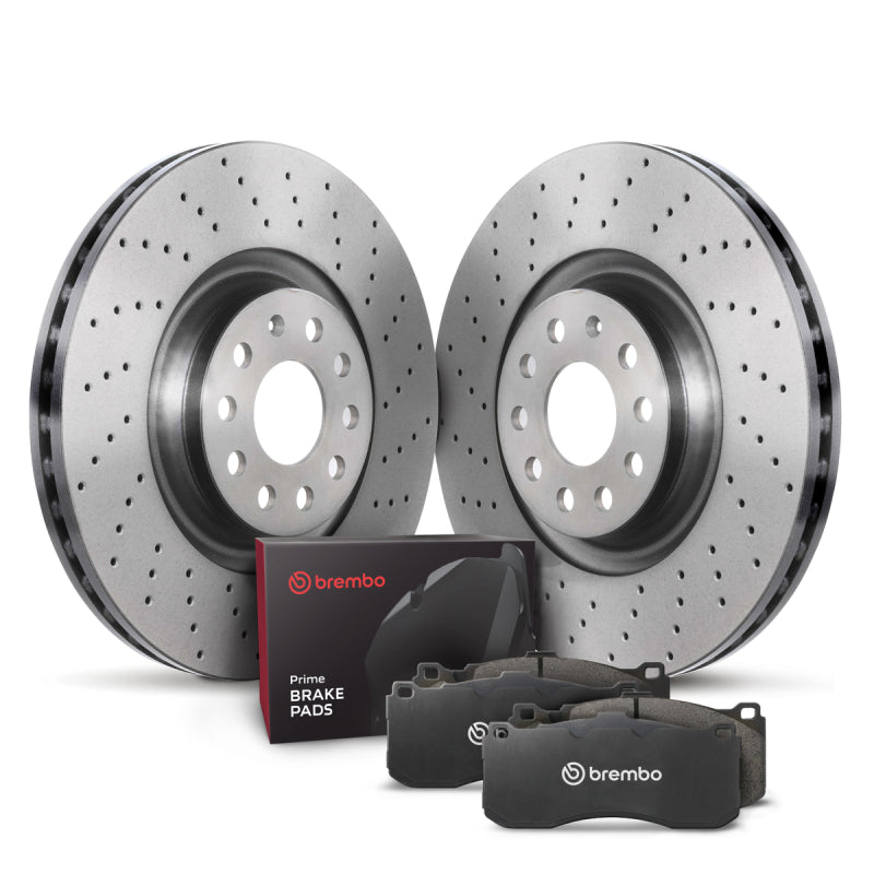 Brembo OE 04-10 BMW X3 Front Disc Brake Kit KTX4094