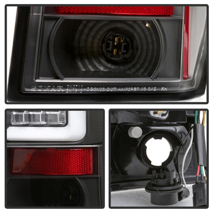 Spyder Jeep Grand Cherokee 05-06 Version 2 Light Bar LED Tail Lights - Black 5085788