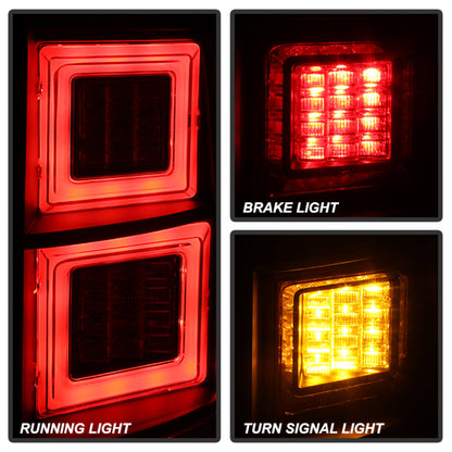 Spyder Land Rover Discovery 3 LR3 05-09 Light Bar LED Tail Lights Black ALT-YD-LRD05-LED-BK 5080813