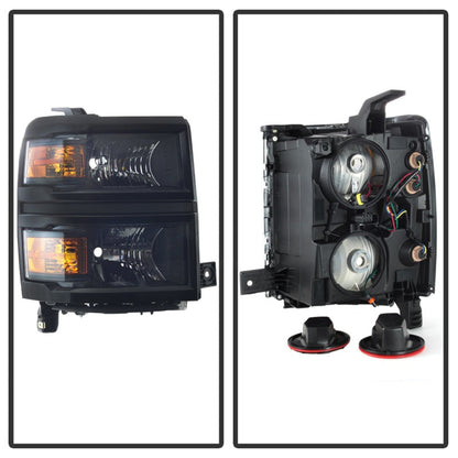 SPYDER Chevrolet Silverado 1500 14-15 (Non-HD) OEM Style Headlights - Black HD-JH-CS14-AM-BK 9040085