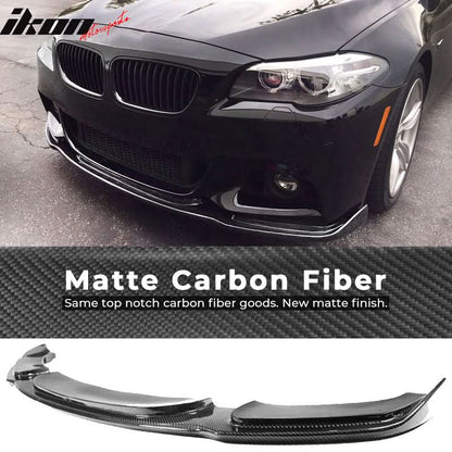 2011-2016 BMW F10 M Sport HM Front Bumper Lip Spoiler Carbon Fiber CF