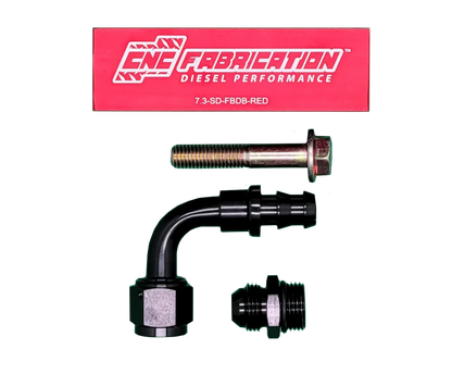 98.5-03 7.3L CNC Fab Fuel Bowl Relocation Retrofit Block