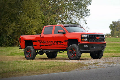 54 Inch Curved LED Light Bar Upper Windshield Mounts 15-19 Silverado/Sierra 2500HD/3500HD Rough Country