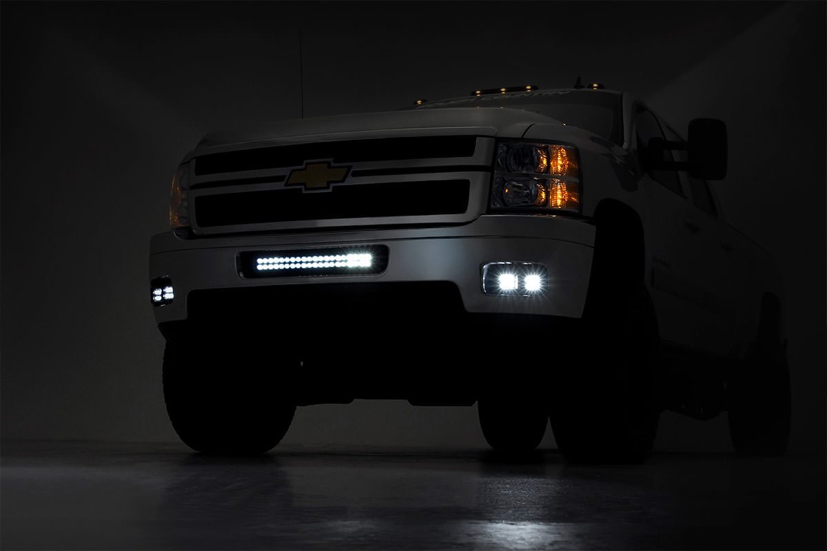 Chevrolet LED Fog Light Kit 11-14 Silverado HD Rough Country