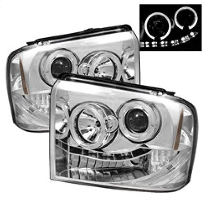 Spyder Ford F250/350/450 Super Duty 05-07 Projector Headlights LED Halo- LED Chrm PRO-YD-FS05-HL-C 5010551