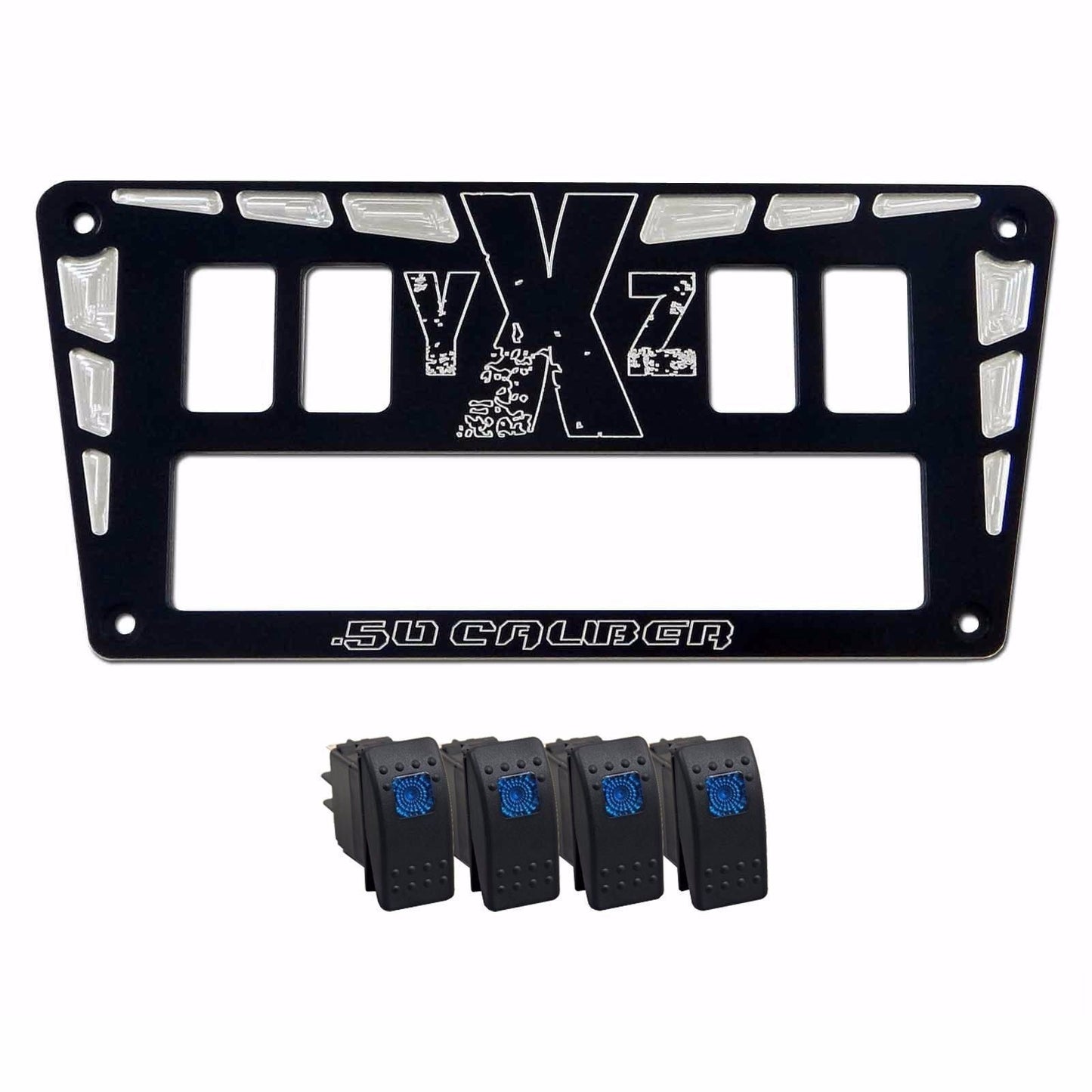 YXZ 1000R Custom CNC 4 Switch Dash Panel