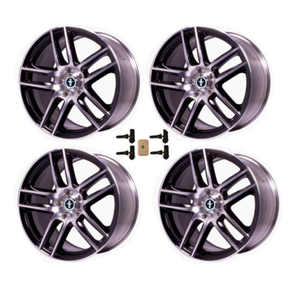 Ford Racing Mustang BOSS 302S 19X9 Front 19X10 Rear Wheel Set with TPMS Sensor Kit M-1007KIT-DC19910LGB
