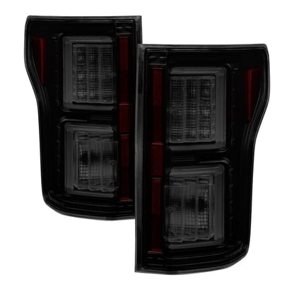 Spyder Ford F150 2015-2017 Light Bar LED Tail Lights - Black Smoke ALT-YD-FF15015-LBLED-BSM 5083685