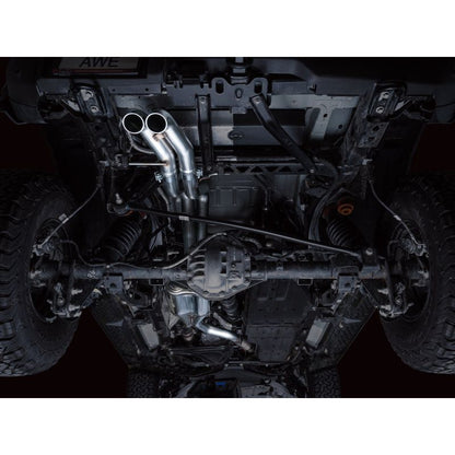 AWE Tuning 2022+ Ford Bronco Raptor 4WD Dual BashGuards Cat-Back SwitchPath Exhaust (No Tips)