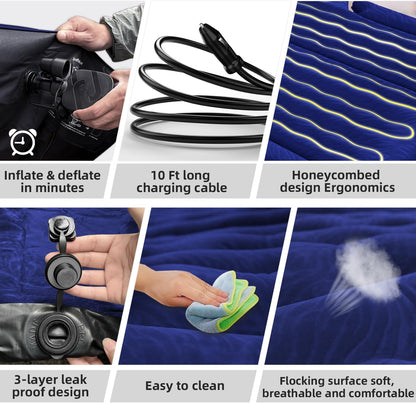 Umbrauto Car Camping SUV Air Mattress 1.0, Navy