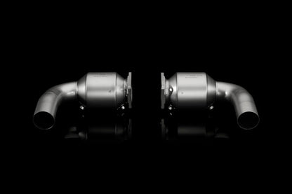 Akrapovic 10-13 Porsche 911 Turbo/Turbo S (997) Link Pipe Set w/ Cat (Titanium) L-PO997TFLS-100