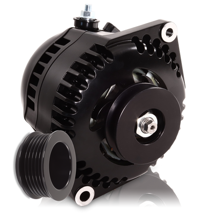 Mechman 170 Amp Racing Alternator 1965-1985 GM - Black (Includes 2 Pulleys)