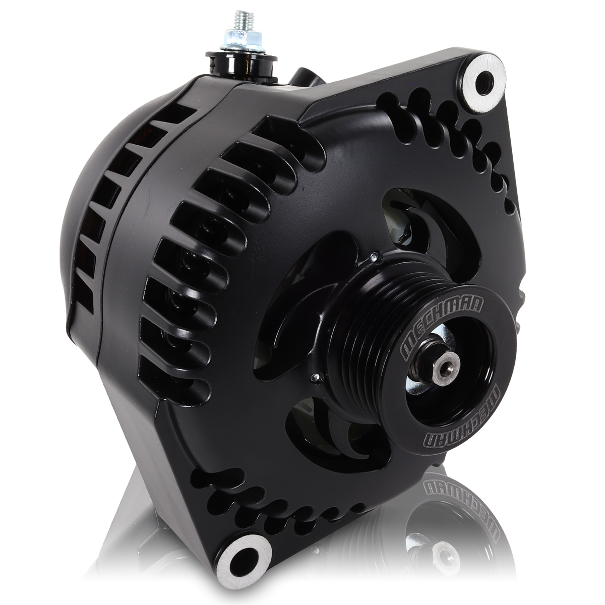 Mechman 240 Amp Racing Alternator 1965-1985 GM - Black