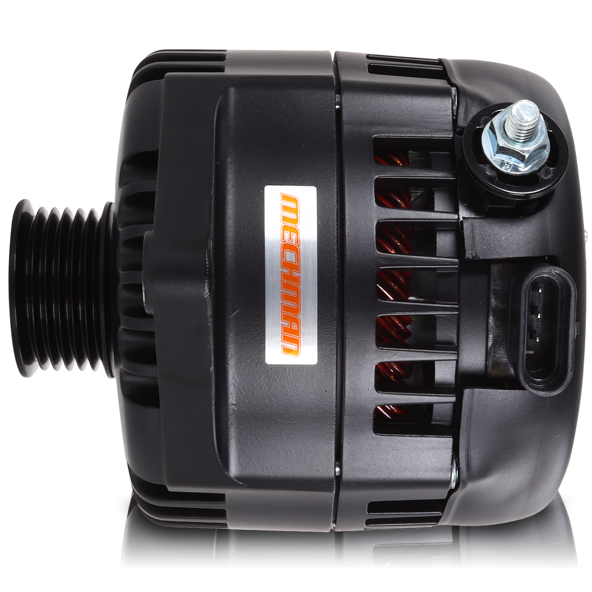 Mechman 320 Amp Racing Alternator 1965-1985 GM - Black