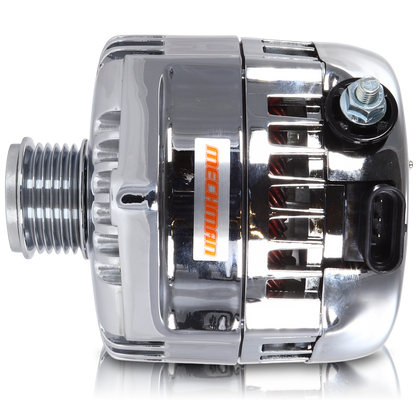 Mechman 320 Amp Racing Alternator 1965-1985 GM - Chrome