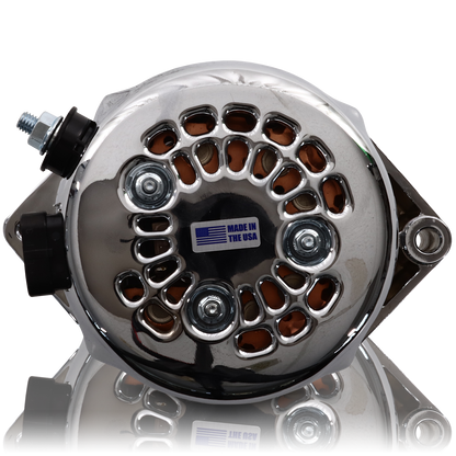 Mechman 240 Amp Racing Alternator 1965-1985 GM - Polished
