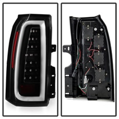 Spyder Chevy Tahoe / Suburban 15-17 Light Bar LED Tail Lights - Black (ALT-YD-CTA15-LED-BK) 5084583