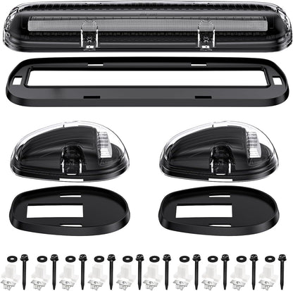 2000-2006 GMC Chevy HD Smoked White Amber LED Roof Cab Lights