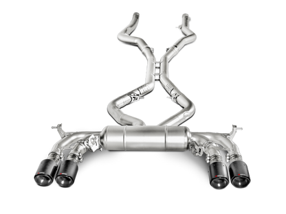 Akrapovic 15-17 BMW X5M (F85) Evolution Line Cat Back (Titanium) w/ Carbon Tips S-BM/T/1