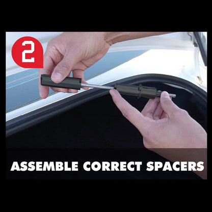 DC Sports Universal Front License Plate Tow Hook Relocation Kit