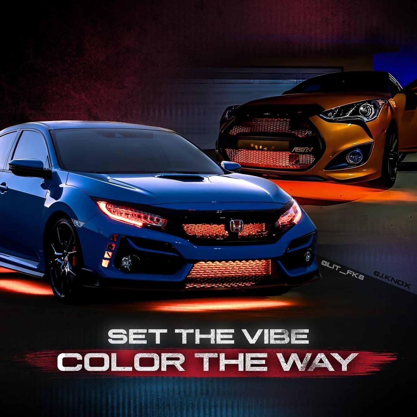AURA LED Lighting Kit Bundle - Grille + Underglow + Photon RGB- Remote Control