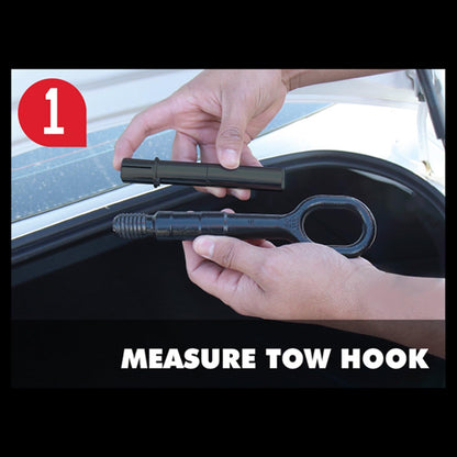 DC Sports Universal Front License Plate Tow Hook Relocation Kit