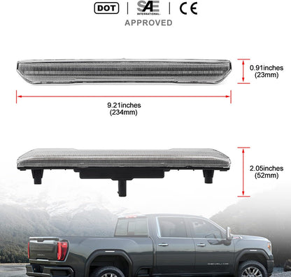 2020-2026+ GMC Sierra HD 2500 Smoked White Amber SCANNING LED Side Markers