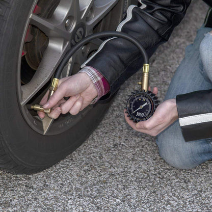 BikePro™ Presta Tire Pressure Gauge - 60 PSI | Presta & Schrader (Mountain Bikes)