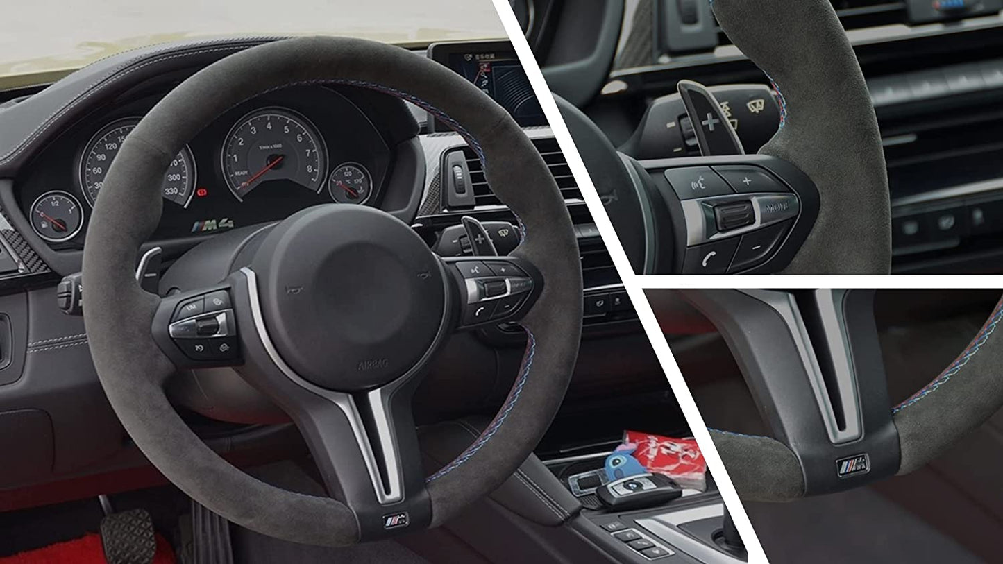 BMW F-Series Alcantara Suede Steering Wheel Cover DIY (Plain)