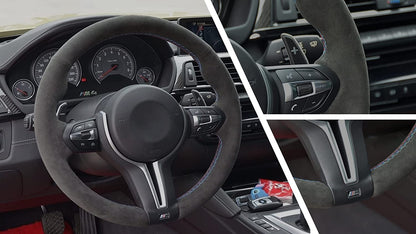 BMW F-Series Alcantara Suede Steering Wheel Cover DIY (Plain)