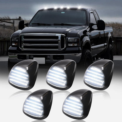 1999-2016 Ford F250 Super Duty Clear Smoked White Amber LED Roof Cab Lights