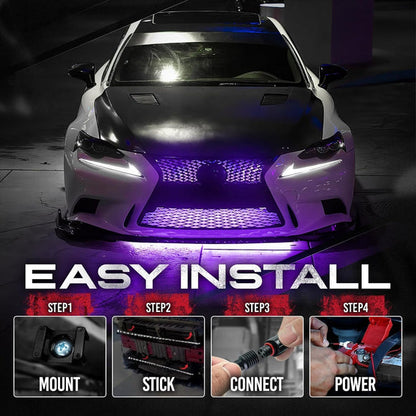 AURA LED Lighting Kit Bundle - Grille + Wheel Well + DreamColor Underglow - Remote Control