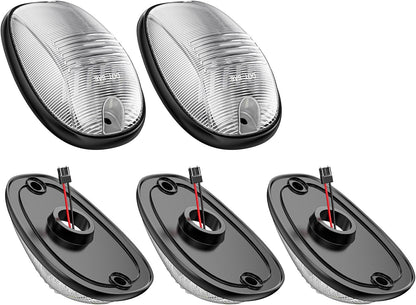 2003-2018 Dodge Ram HD Smoked Clear White Amber LED Roof Cab Lights