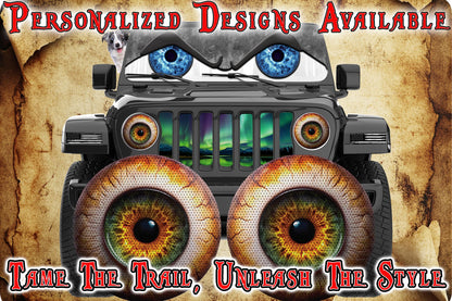 Real eye headlight decal 71