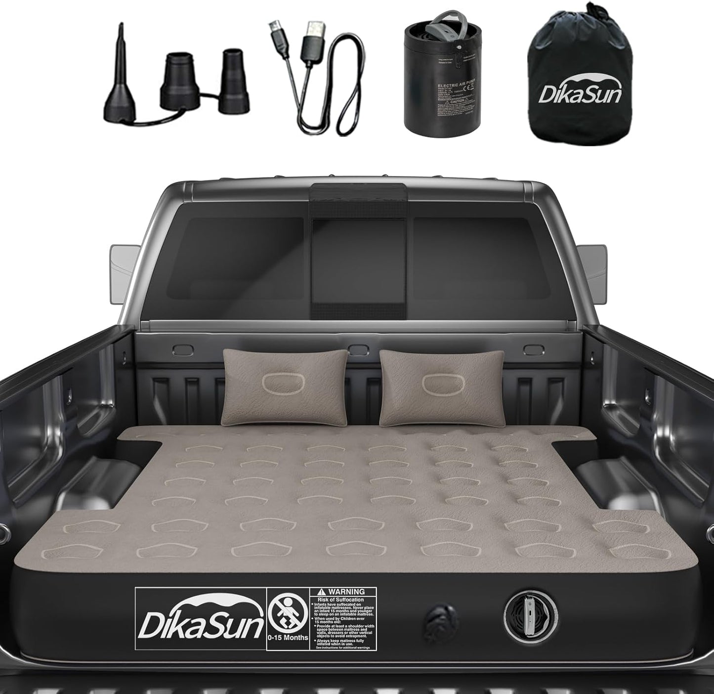 DikaSun Dodge 5.5-5.8ft | 6-6.5 ft  Truck Bed Air Mattress