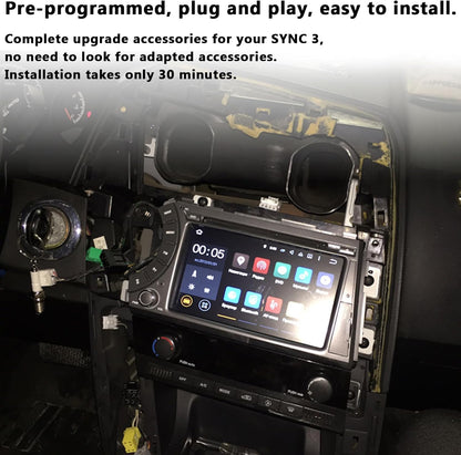 SYNC 2 to SYNC 3 Upgrade Kit Latest Sync3 Interface Module 8-Inch Capacitive Touch Screen For Ford Lincoln 2011-2016