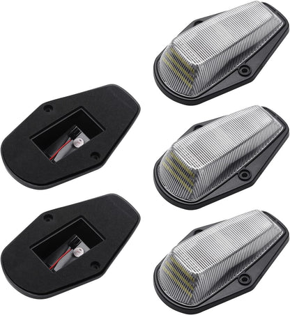 1984-1998 Ford F250 Super Duty Clear Smoked White Amber LED Roof Cab Lights