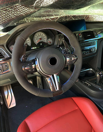 BMW F-Series Alcantara Suede Steering Wheel Cover DIY (Plain)