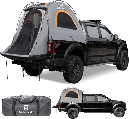 Umbrauto 5.5-5.8FT Truck Bed Tent for 2 Person | 10-Min Quick Setup Waterproof PU3000 Camping Tent for Pickup Trucks