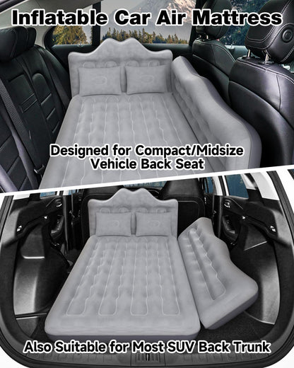 Umbrauto 23.62in/60cm Wide Inflatable Truck Mattress Car & SUV Back Seat Camping Bed with Pump