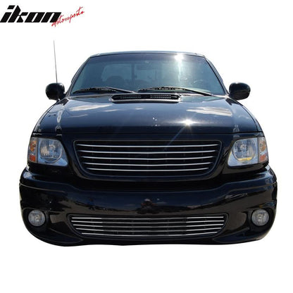1999-2003 Ford F-150 Horizontal Style Polished Silver Front Grile