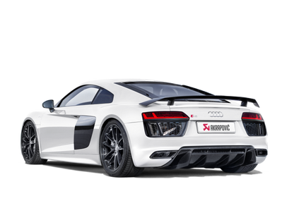 Akrapovic 16-17 Audi R8 5.2 FSI Coupe/Spyder Slip-On Line (Titanium) w/ Carbon Titanium Tips S-AUR8SO3-T