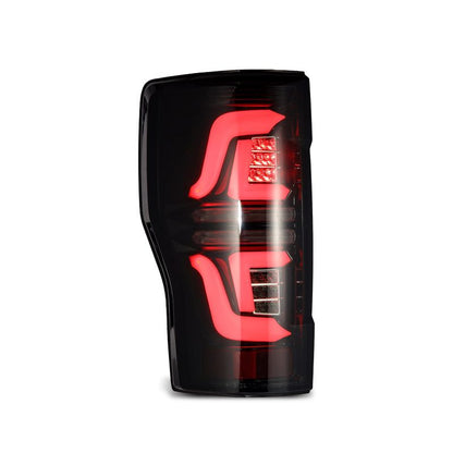AlphaRex 17-19 Ford F250 Super Duty PRO-Series LED Tail Lights Jet Black (w/o Blind Spot Sensor) 657010 *Discontinued