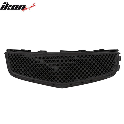 2008-2013 Cadillac CTS 4Dr CTV Style Front Bumper Upper Mesh Grill ABS