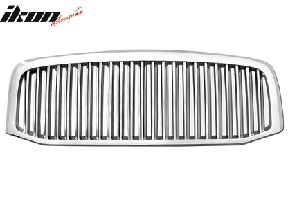2006-2008 Ram 1500/2500/3500 Vertical Style Upper Grille Chrome ABS
