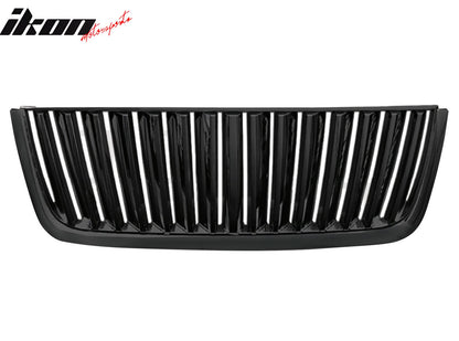 2003-2006 Ford Expedition Vertical Style Front Bumper Grille Black ABS