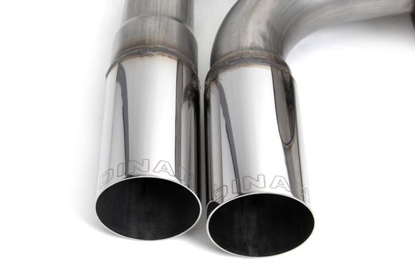 Dinan Free Flow Axle-Back Exhaust - 2016-2020 BMW 330i/430i Stainless Steel - Polished Tips - F30/F31/F32/F33/F36