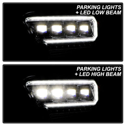 Spyder 16-20 Toyota Tacoma Halogen Model Only High-Power LED Headlights - Chrome PRO-YD-TT16HALAP-C 5088369