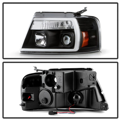 Spyder Ford F-150 04-08 High-Power LED Headlights - Black PRO-YD-FF15004PL-BK 5088161