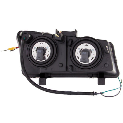 Anzo 2003-2006 Chevrolet Silverado 1500 Projector Headlights w/ U-Bar Black